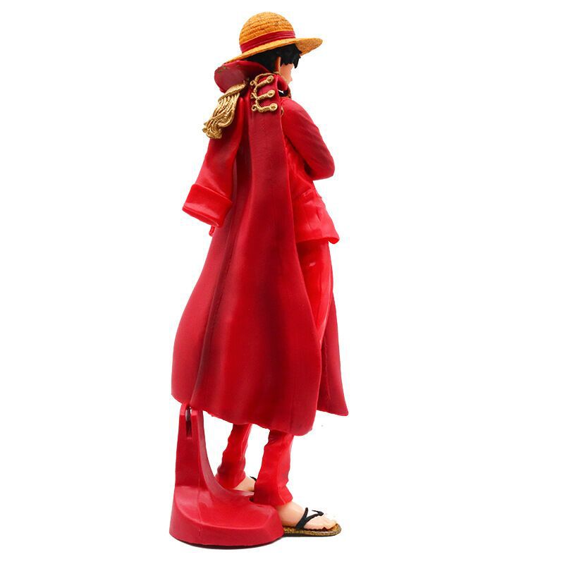 海贼航海王20周年路飞披风红衣草帽路飞动漫模型摆件送礼盒手办