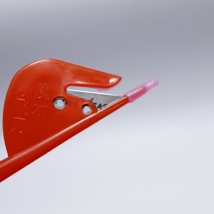 塑料不锈钢通肠刀鸡肠刀剖破鸡鸭鹅肠刀具鸡鸭破肠刀开鸭肠刀家禽