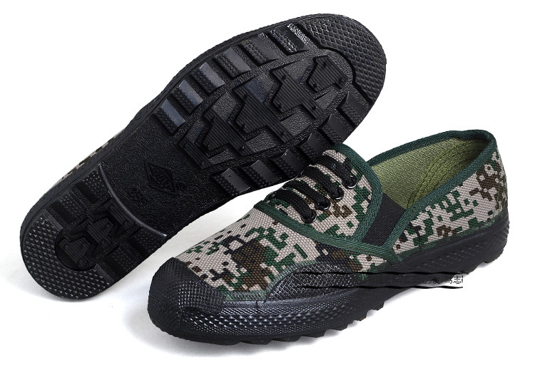 3517解放鞋男代发懒人套式耐磨迷彩鞋军训工地劳保球鞋女厂家批发