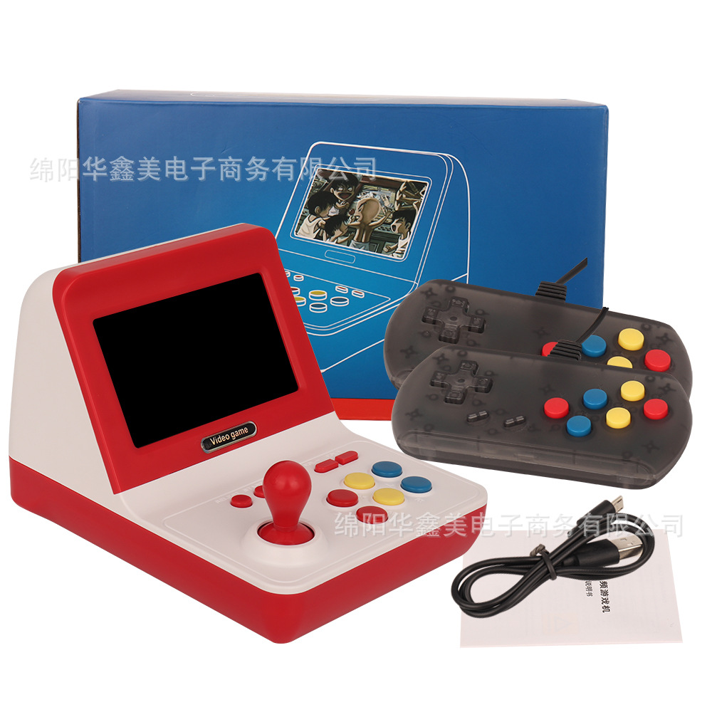 源头货源 摇杆迷你游戏机 复古怀旧游戏机 掌上双人大屏游戏机
