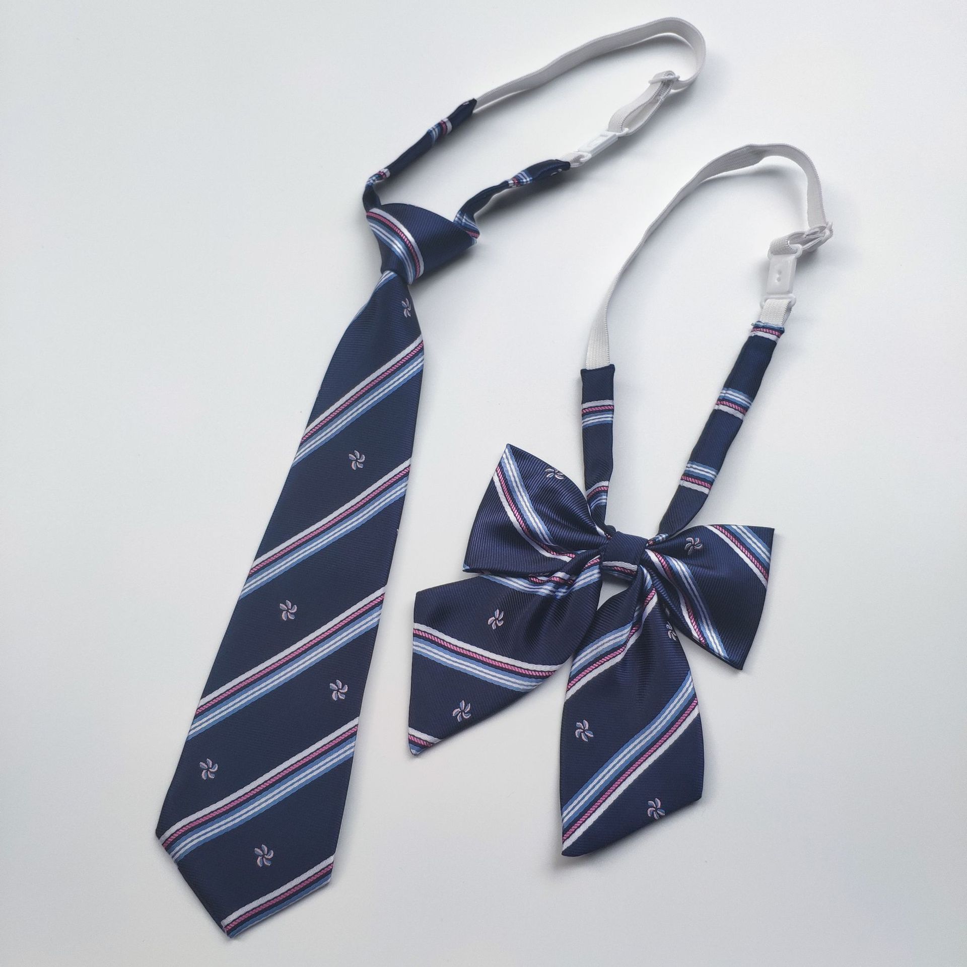 jk制服卡扣套装 dk日系学院风藏青酒红皇冠校服情侣衬衫配饰装饰