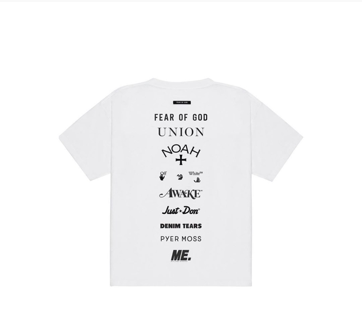 fog fear of god jerry联合九个本土牌子推出的九方联名男女t恤