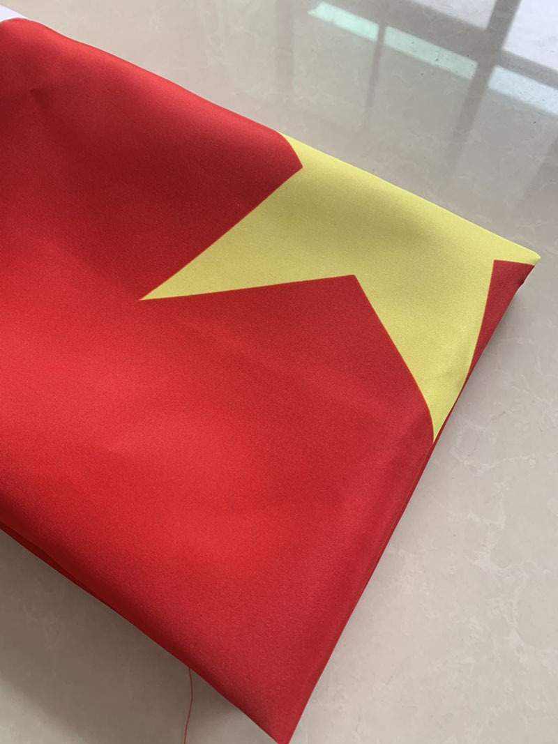 厂家批发1/2/3/4/5/6号中国国旗小红旗纳米防水党旗五星红旗