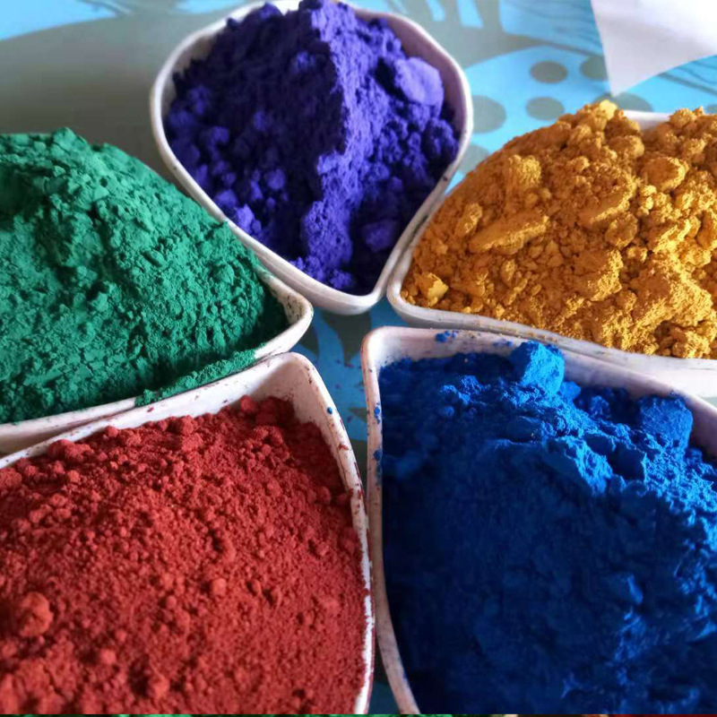 免费试样彩色水磨石文化石用颜料氧化铁蓝宝蓝无机颜料