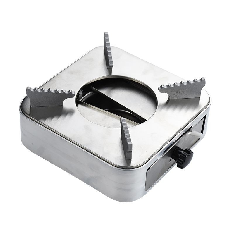 不锈钢加厚抽屉式酒精炉小火锅固体液体宿舍锅仔便携饭店干锅家用-阿