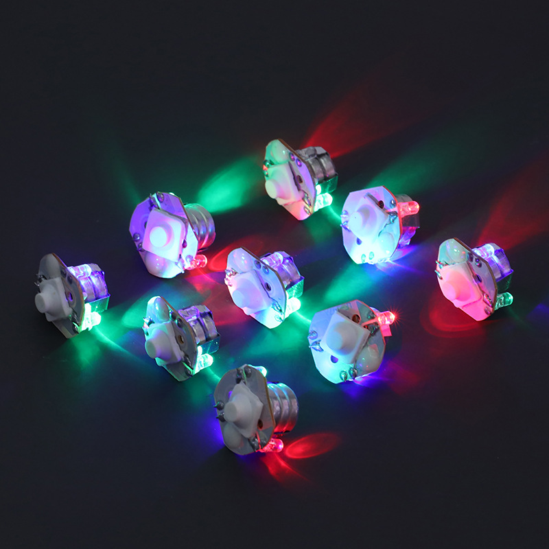创意个性儿童闪光玩具灯配件电子发光玩具戒指发光玩具配件批发