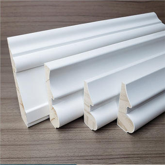 原木l线条门套线实木装饰中式背景墙装饰木线条封边条白色窗套