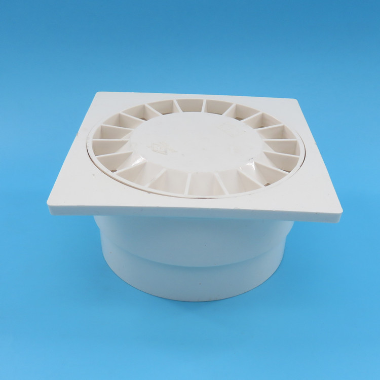 pvc管配件方型圆型直插水封地漏pvc防臭地漏多功能地漏110