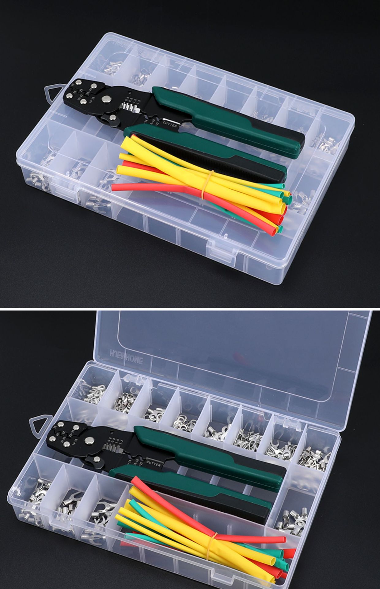 圆形冷压接线端子铜线鼻子接线头 压接电线连接器线耳 裸端子套装