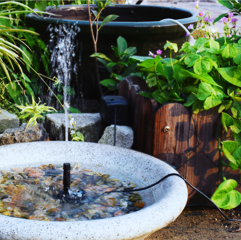 6v2w插地式太阳能喷泉太阳能直流小水泵户外水池假山喷泉水景水泵