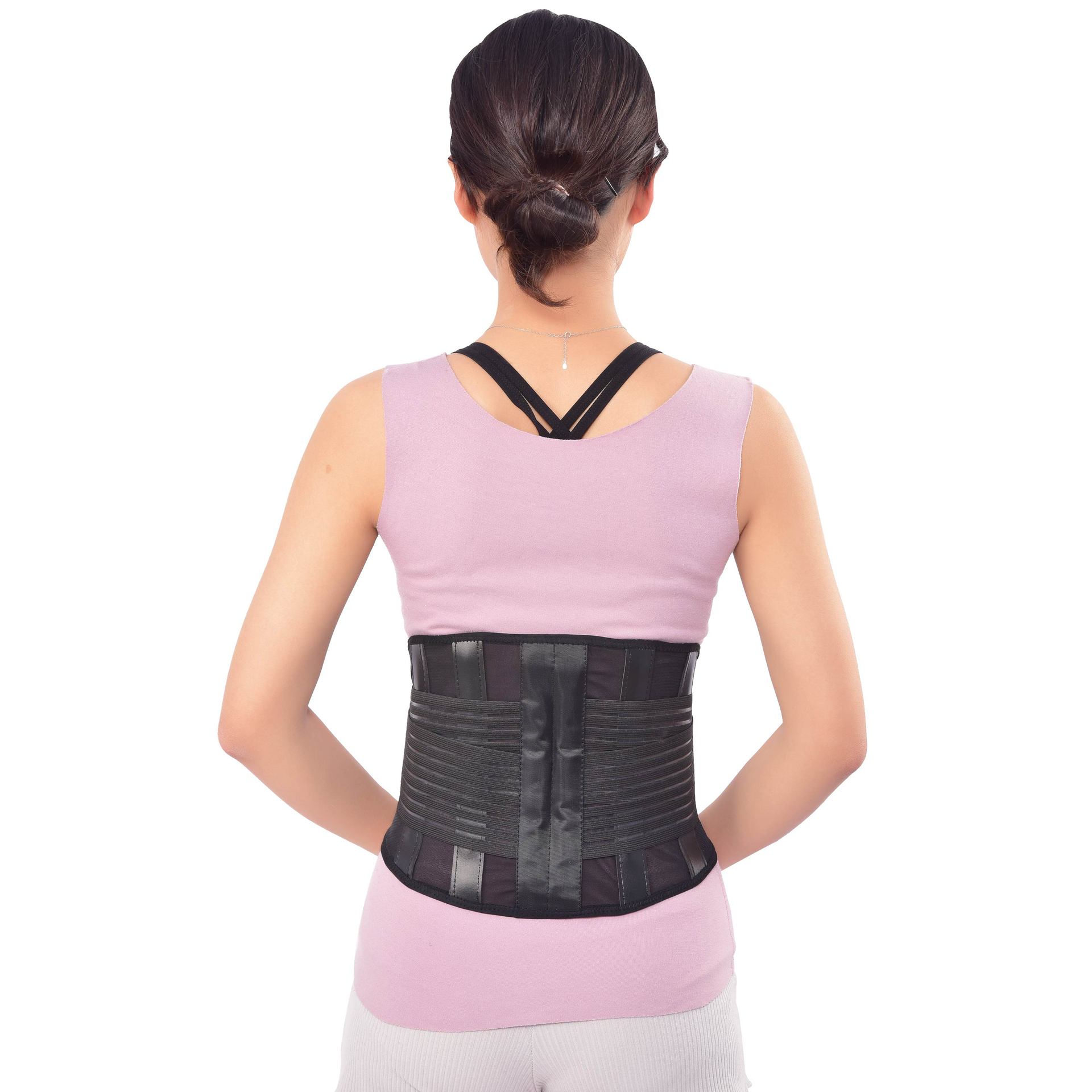 全弹力透气护腰带腰围钢板腰围腰部固定带腰椎固定腰椎挺医用腰封