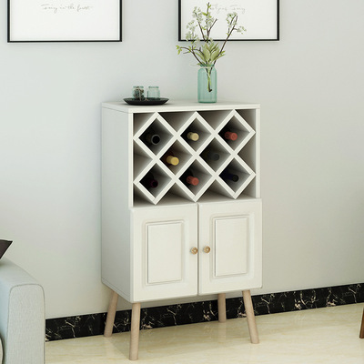 餐边柜北欧式简易酒柜落地橱柜经济型酒架客厅厨房储物柜.*现代