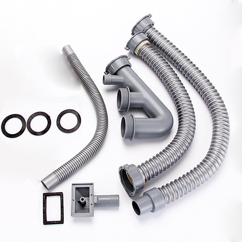 洗菜盆下水管厨房防臭双槽双盆排水管水槽下水器水池下水道配件