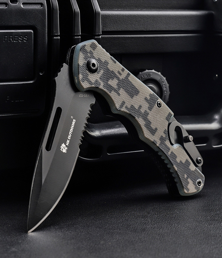 汉道sas折叠多功能战术刀野外求生军刀折刀防身随身刀具户外小刀