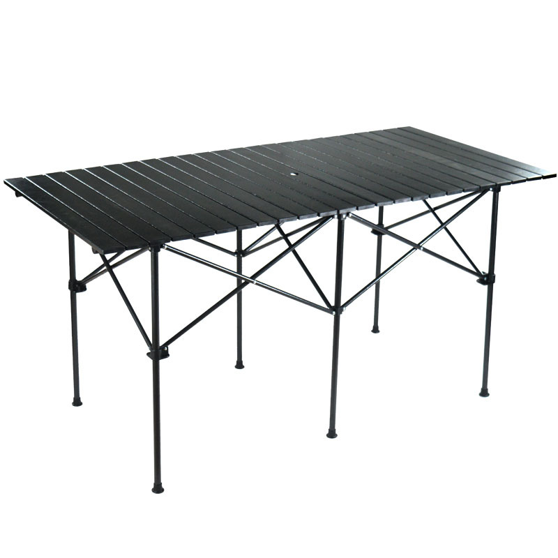 Outdoor Folding Table Aluminum Alloy Camping Picnic Barbecue Egg Roll Backpack Table Portable Night Market Exhibition Display Table