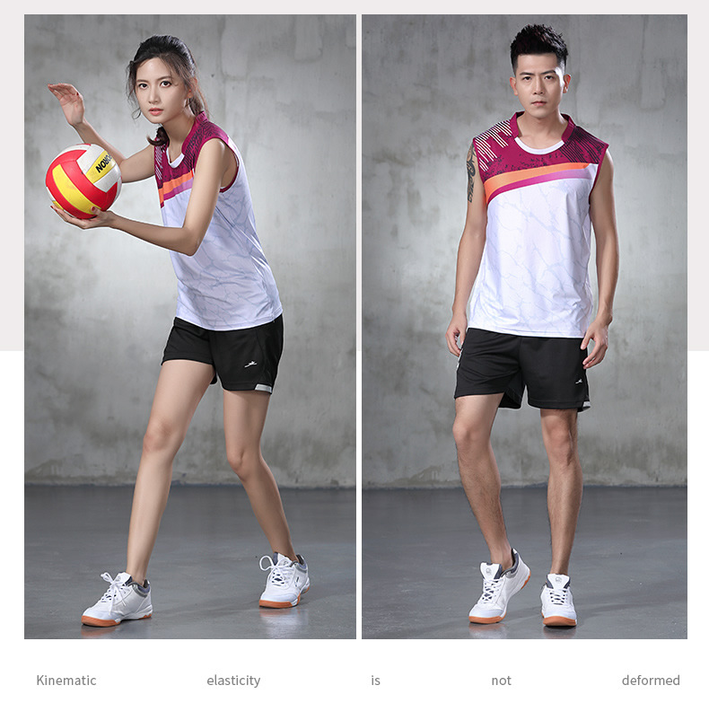 2020新款网球服套装男女羽毛球训练比赛服夏季速干无袖排球运动服