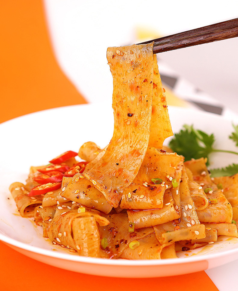 红油面皮10袋装凉皮面皮拌面宿舍夜宵懒人速食食品方便面泡面