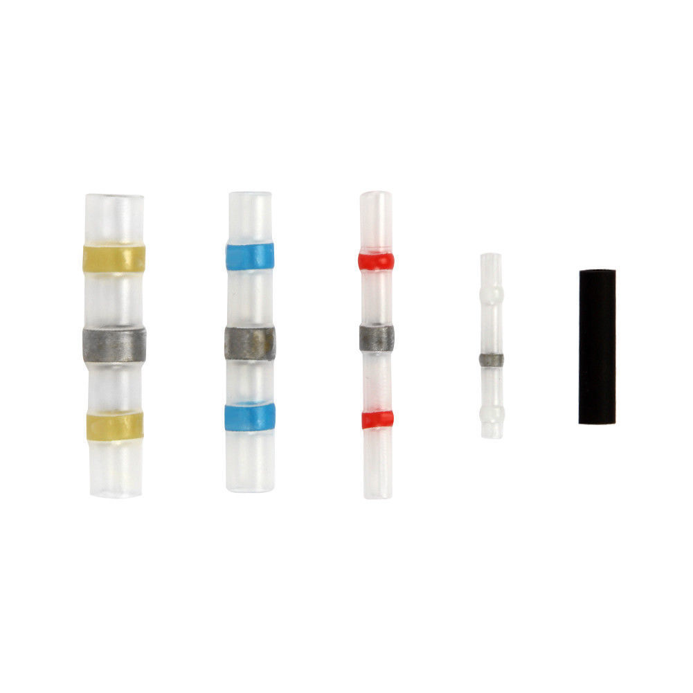 50PCS袋装焊锡管免压接线端子绝缘套管电线保护套 防水热缩焊锡环