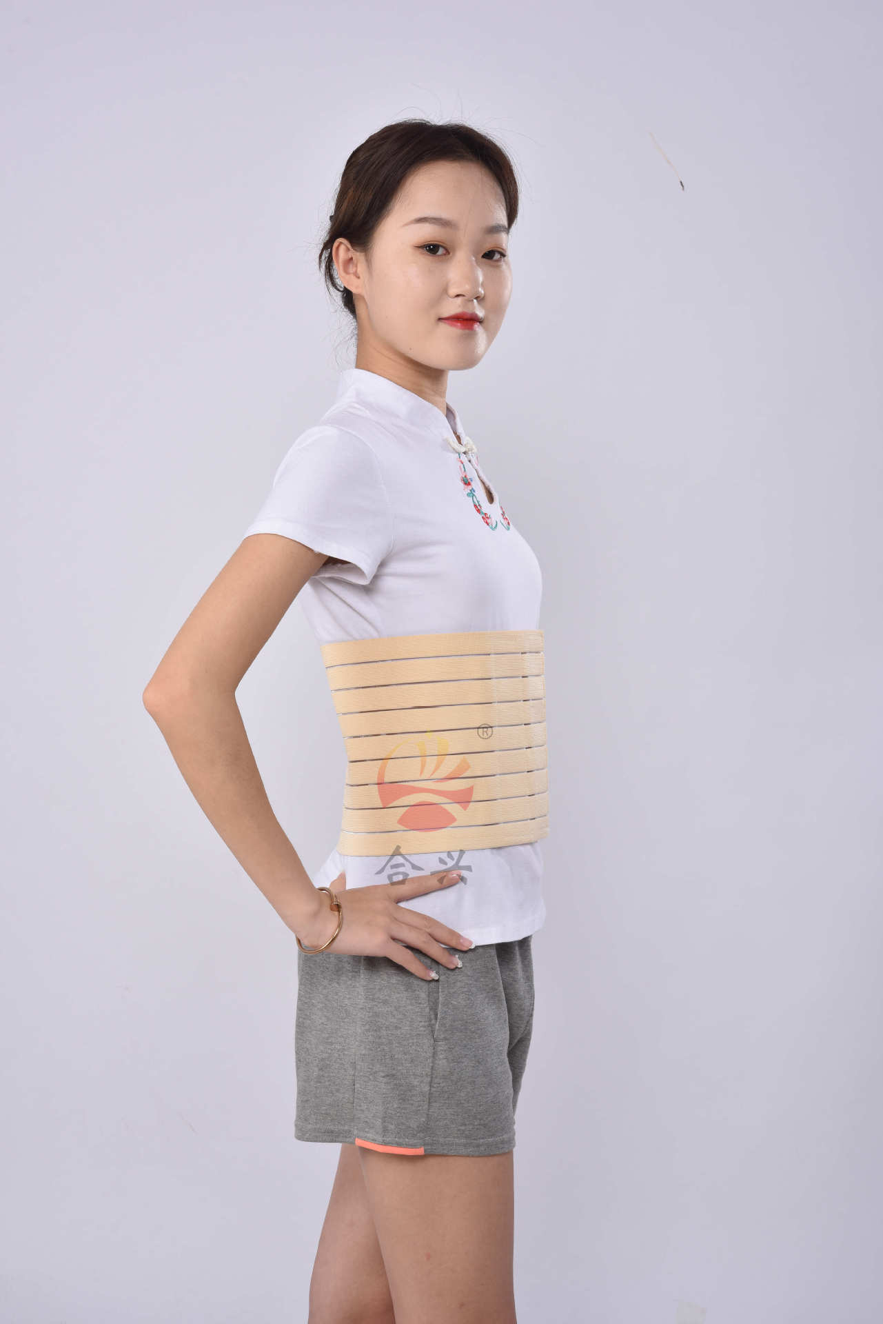 全弹力腹带固定带 腹部弹力带 腹部固定带 透气腹带 产后腹带