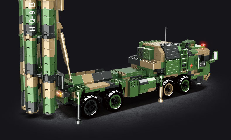 沃马c0118军事积木导弹系列红旗-9b兼容乐高拼装积木小颗粒积木