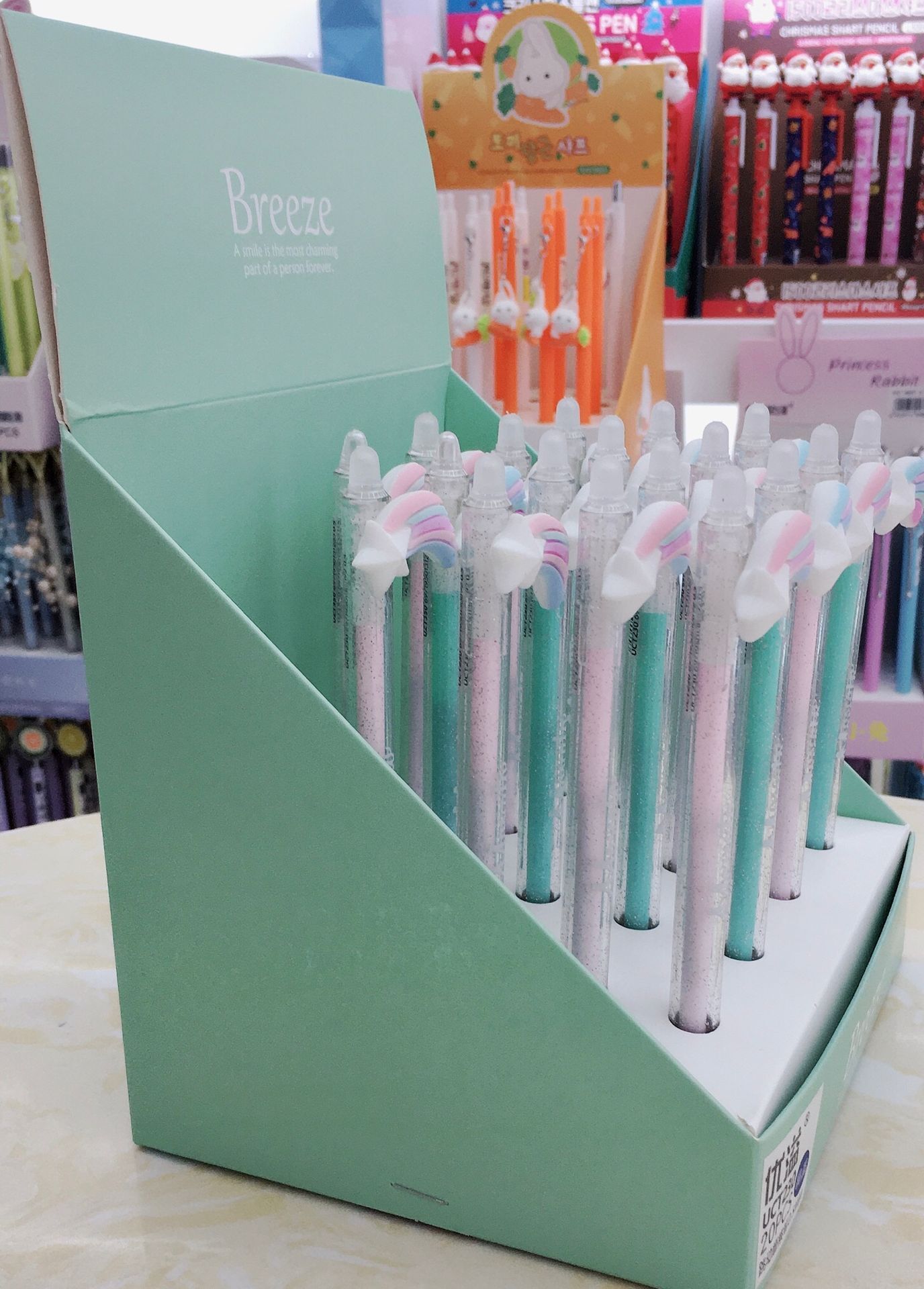 优溢可爱学生少女心梦彩虹小星星跳动可擦笔0.5mm中性笔