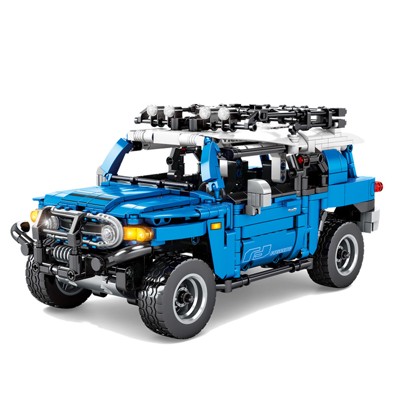 s牌s8500科技系列酷路泽越野跑车赛车创意男孩拼装积木益智玩具