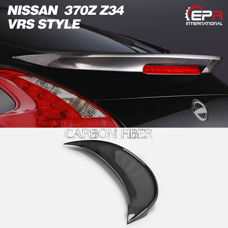 适用于日产nissan370zz34varis款改装碳纤维鸭尾翼树脂定风翼