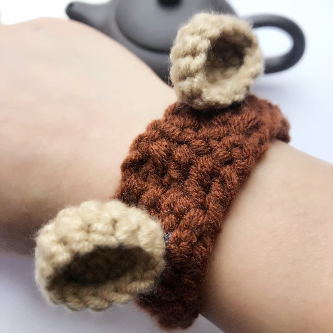 网红成品小熊手环毛线手工diy编织兔子耳朵萝卜手链情侣创意礼品