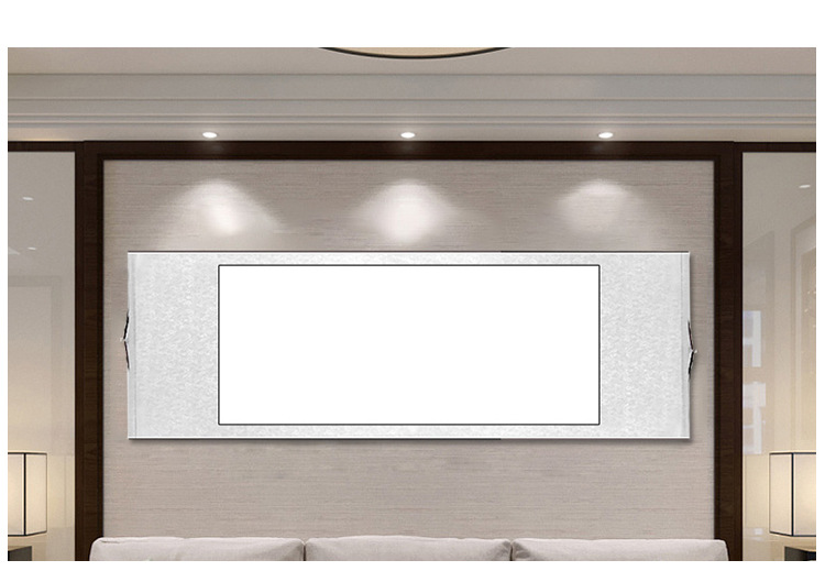 精裱宣纸书法挂画空白横轴条幅毛笔字书法画创作专用装裱卷轴定制