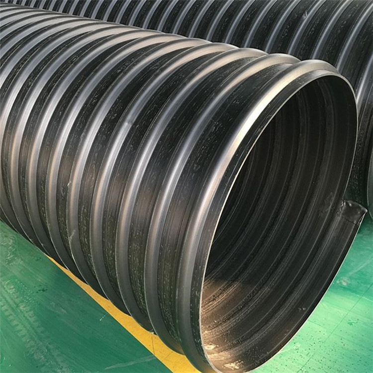钢带管大口径hdpe钢带排污管钢带增强聚乙烯螺旋波纹管厂家dn800