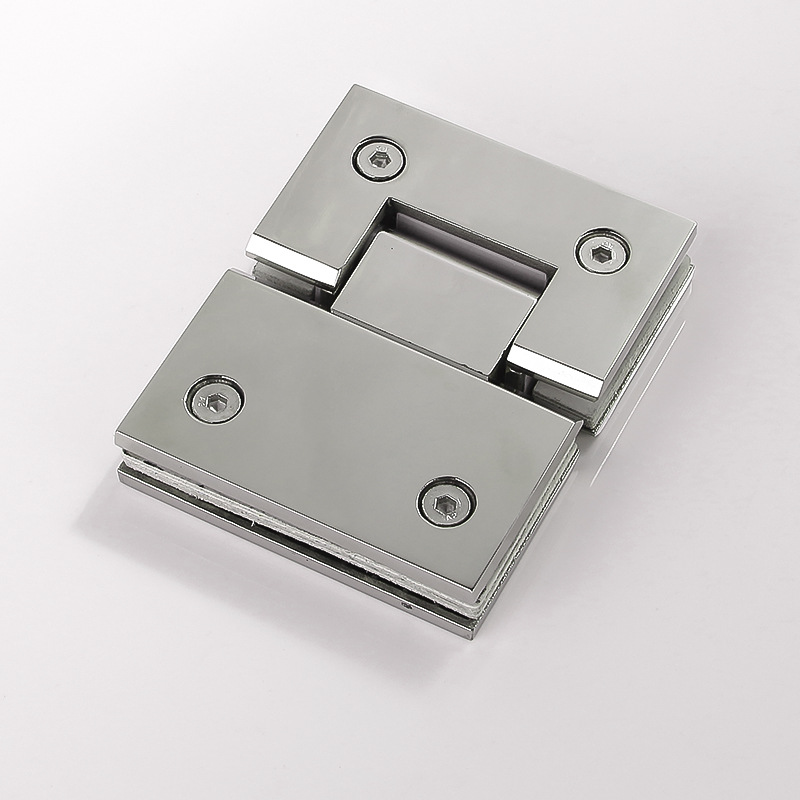 不锈钢玻璃夹无框平开门夹平开铰链180度精铸淋浴房平开合页玻璃