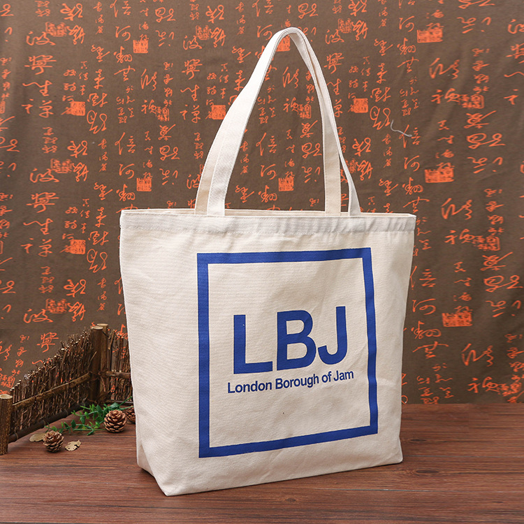 现货帆布袋时尚棉布休闲购物袋印花学生单肩包广告手提袋定制logo