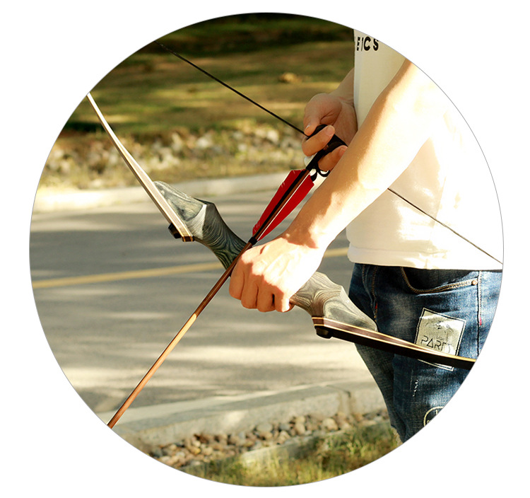 厂家现货灵云反曲弓木质美猎大磅数美式猎弓入门射箭器材户外竞技采购