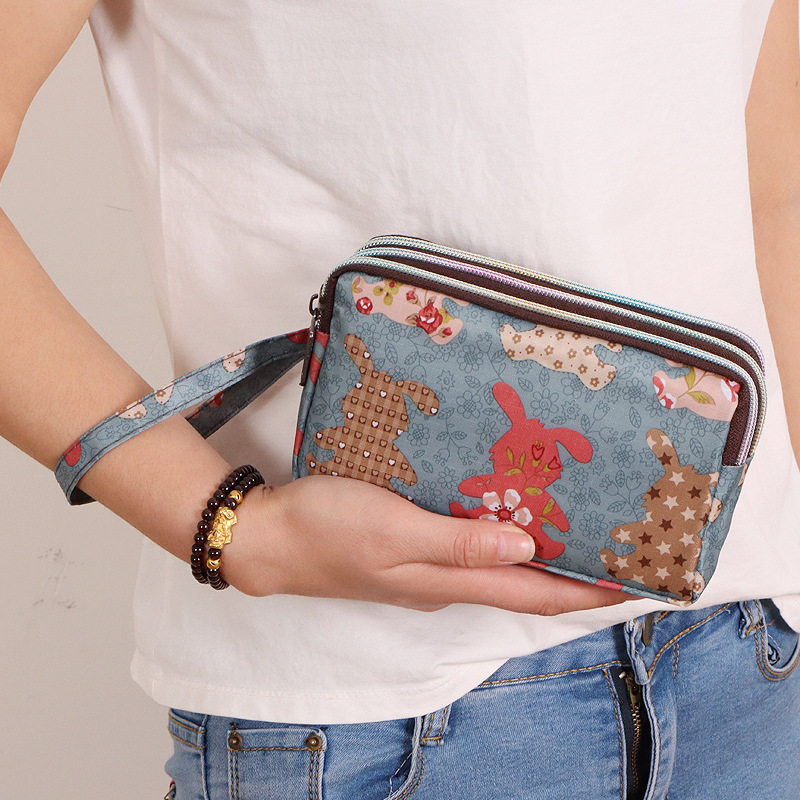 New Women's Long Phone Wallet Clutch Women's Fabric Coin Purse Women's Clutch Wallet