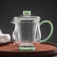 厂家直销创意加厚杯泡茶壶高硼硅玻璃带过滤办公室茶道杯茶具