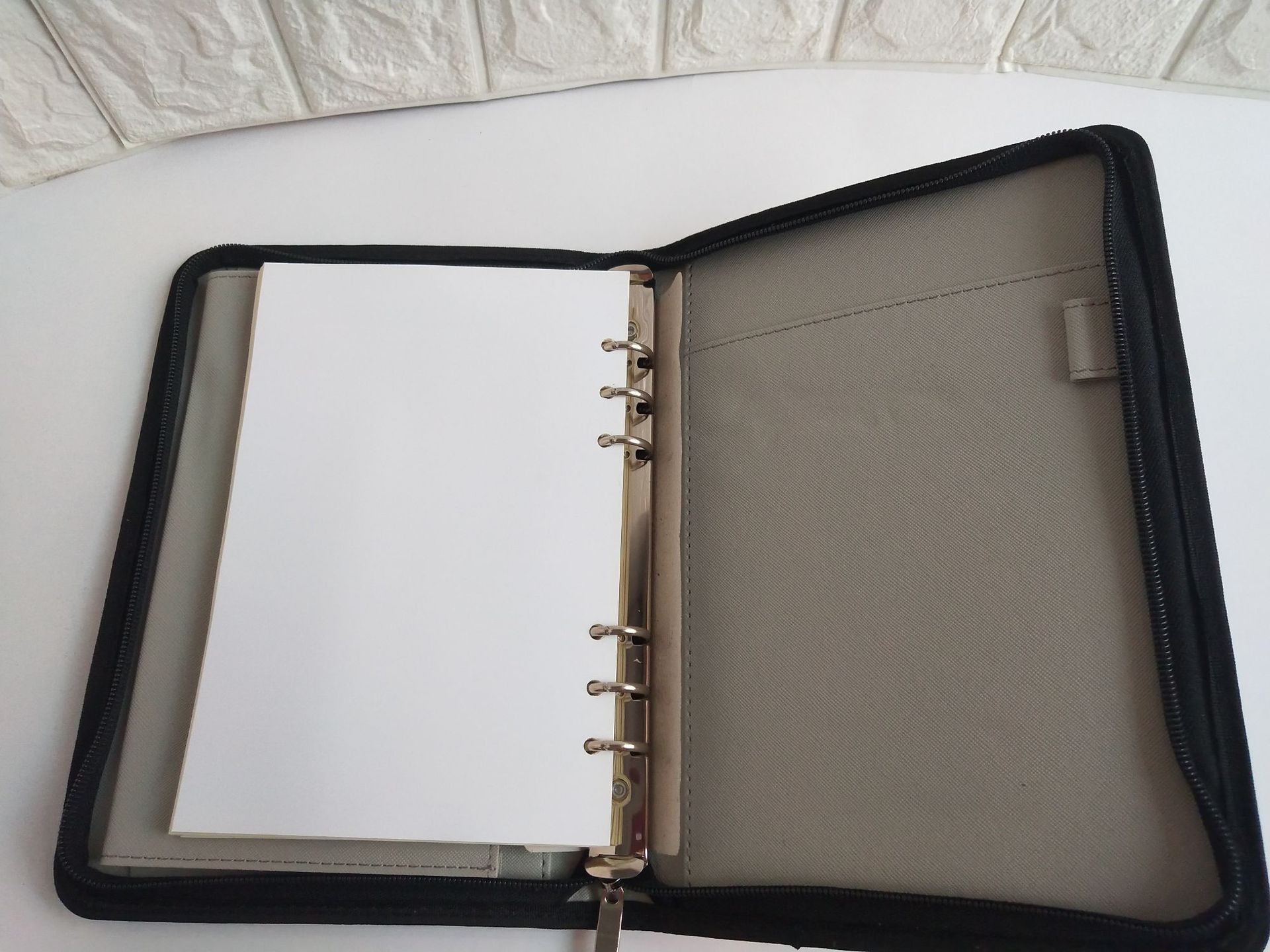 创意礼品定制格仔纹笔记本a5|拉链布面活页记事本定制-找达顺生产