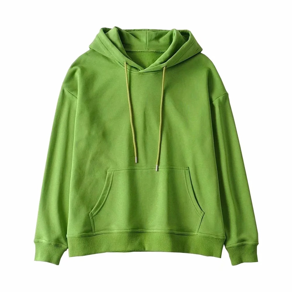 宽松连帽大卫衣女bf男友风秋款套头慵懒风纯色帽衫长袖上衣