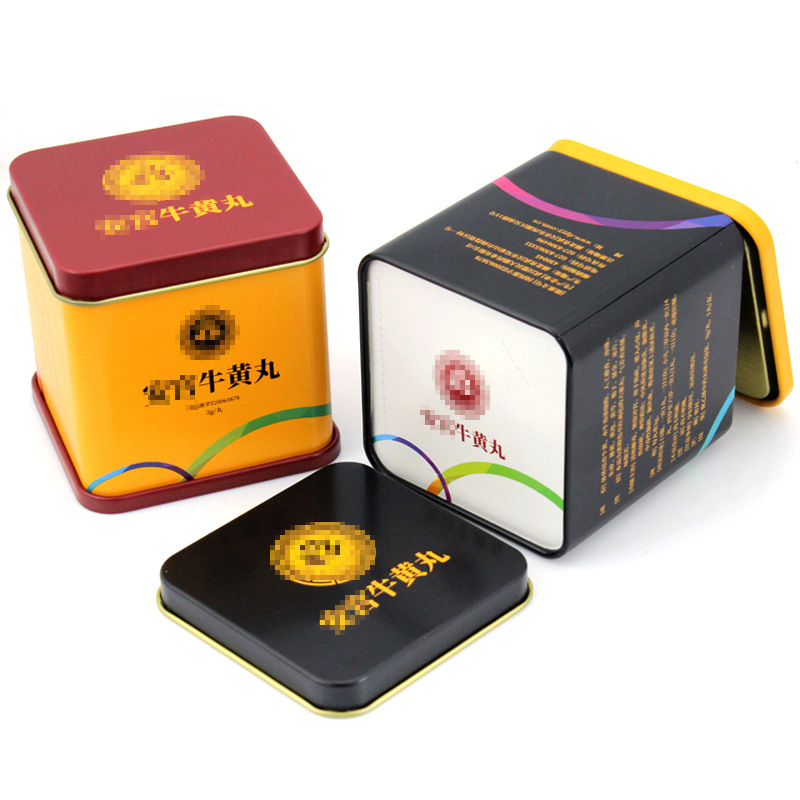六角形安宫丸牛黄丸铁盒包装定制 保健中药药丸铁盒包装生产厂家