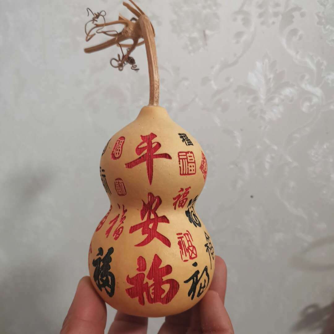 天然手捻葫芦雕刻百福挂件 招财纳福工艺品汽车挂饰产地直销