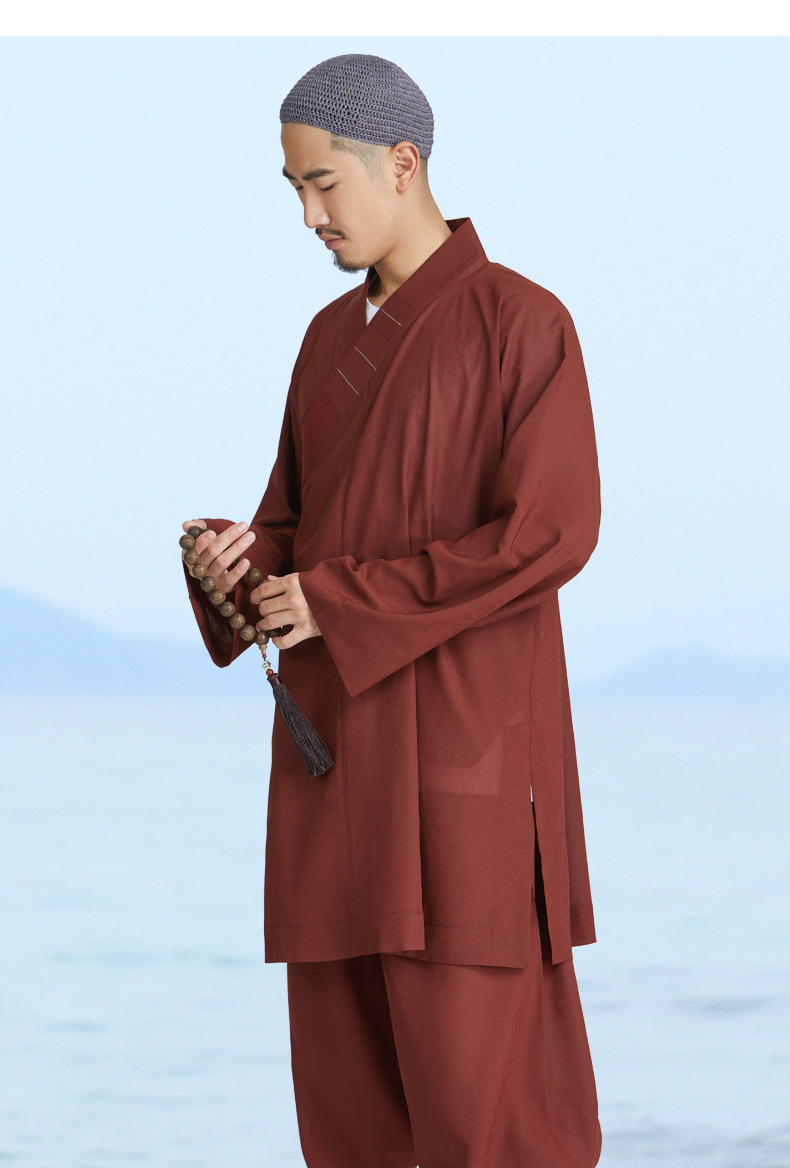 弘通僧服夏季罗汉褂僧衣冰纱两件套装和尚衫透气丝比丘尼男女同款