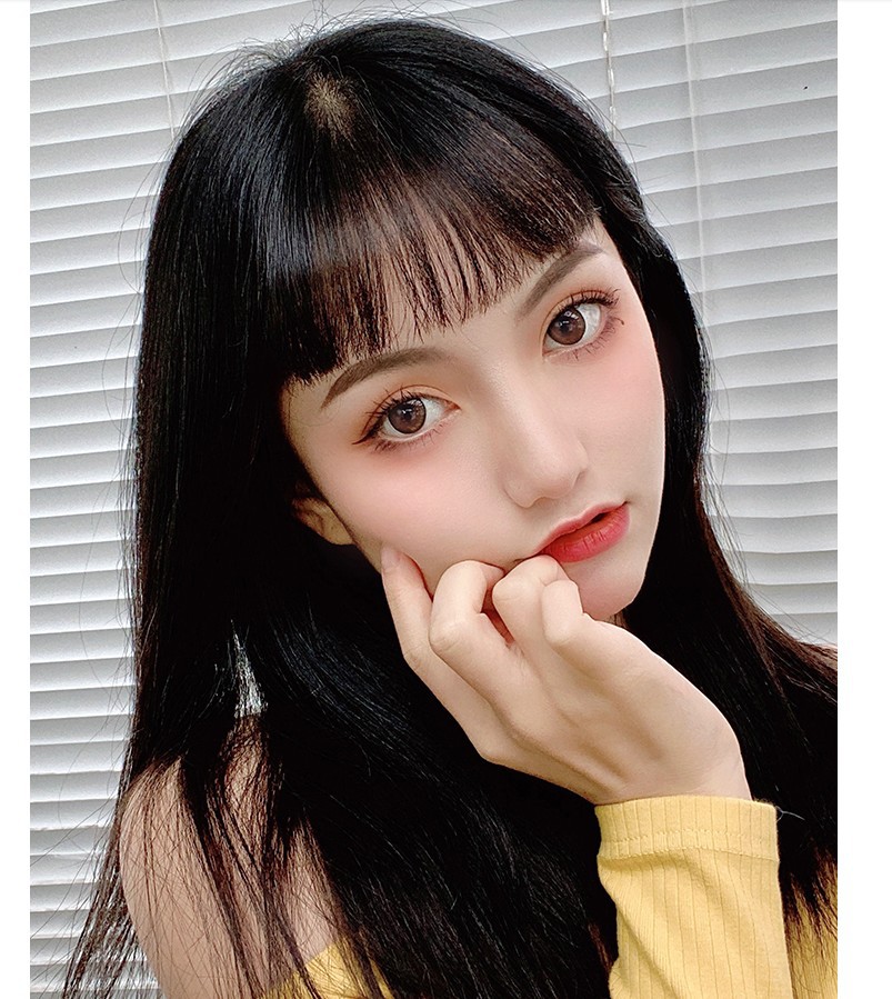 眉上刘海刘海假发女 刘海片俏皮可爱二次元隐形无痕流海假发