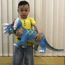 超大仿真软胶恐龙玩具动物模型三角龙跨境玩具男孩礼品儿童礼物