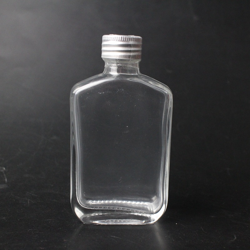 批发定制100ml江小白玻璃酒瓶透明白酒劲酒瓶可蒙砂定制logo