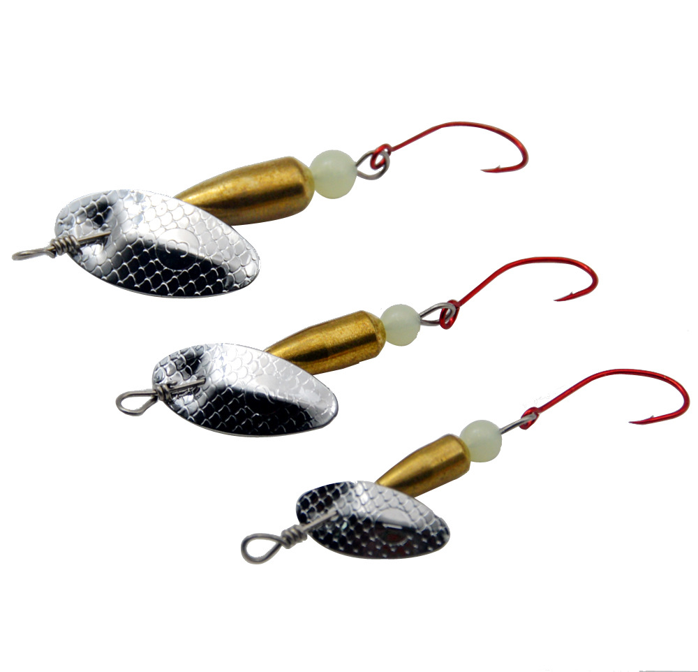 跨境批发复合亮片仿生路亚饵手摇片鲈鱼翘嘴路亚假饵亮片