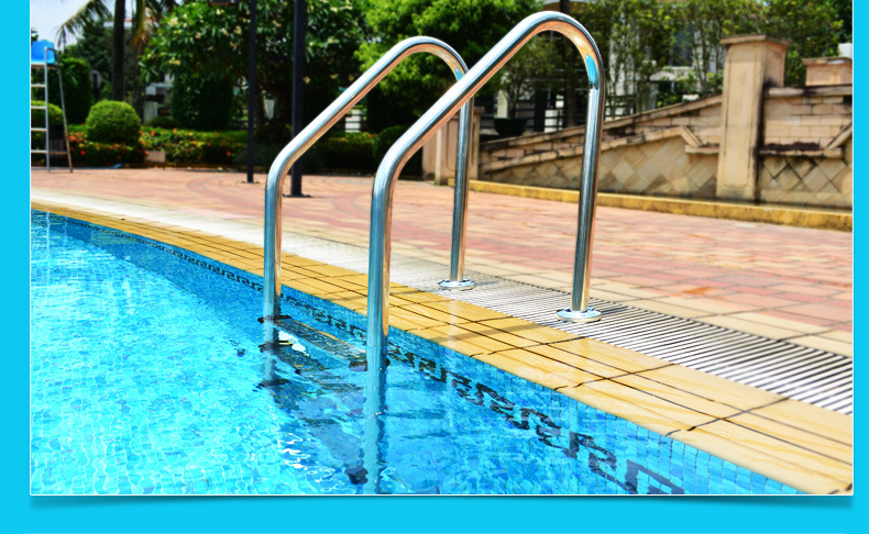 泳池扶梯踏板sl款上下游泳池爬梯 定制316加厚不锈钢扶梯工厂直供