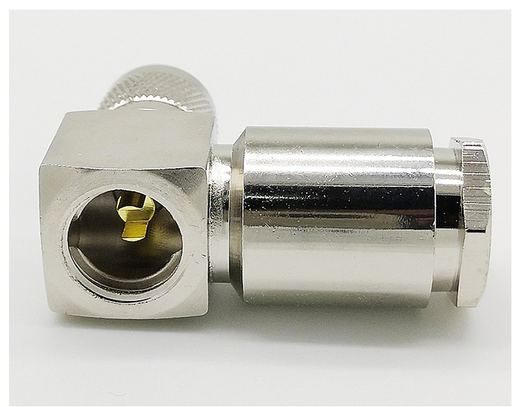 定制百励tnc接头防水弯式电缆连接器tnc-jw9装接式射频同轴连接器