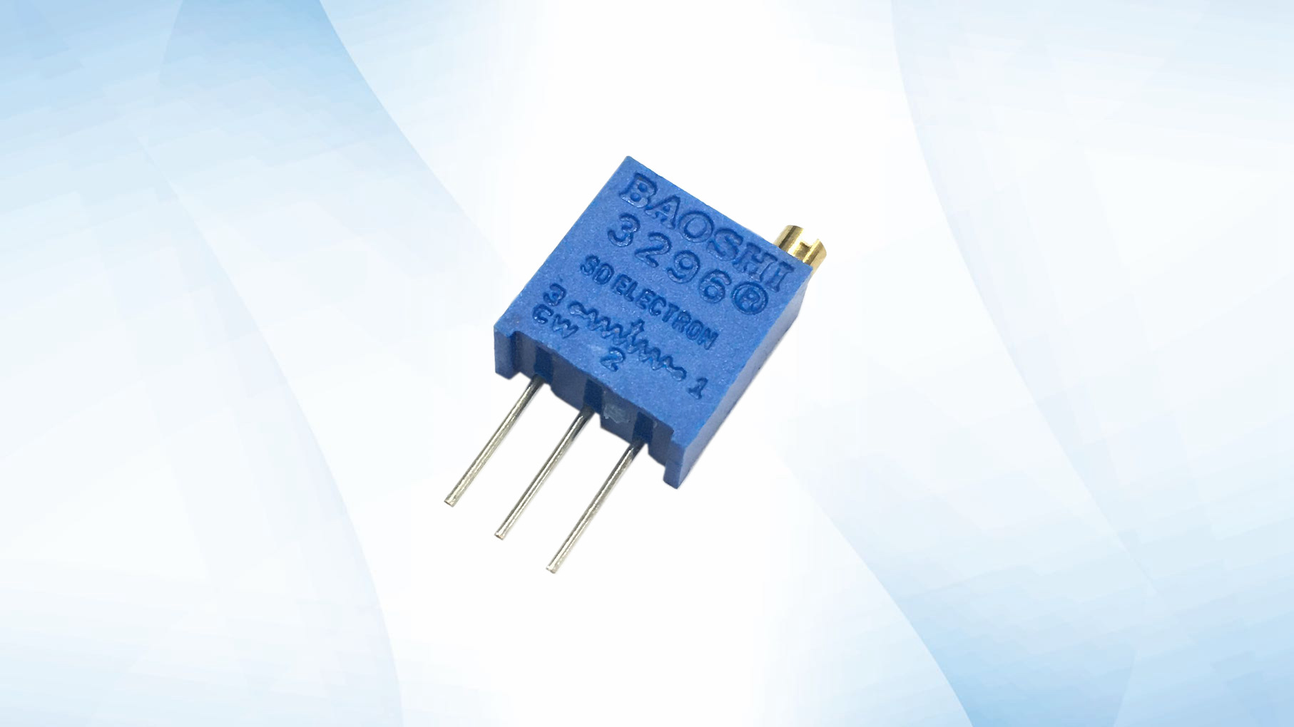 精密可调电阻全系列微调电阻宝力仕3296p3296x3296w 蓝色可调电阻