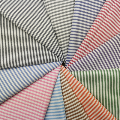 现货色织条纹男女装鞋子连衣裙衬衫面料格子布现货衣服料子