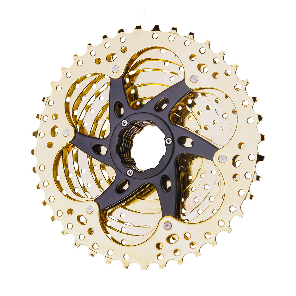 excelsior山地车金色飞轮9速11-40t大飞轮卡式变速齿轮自行车配件