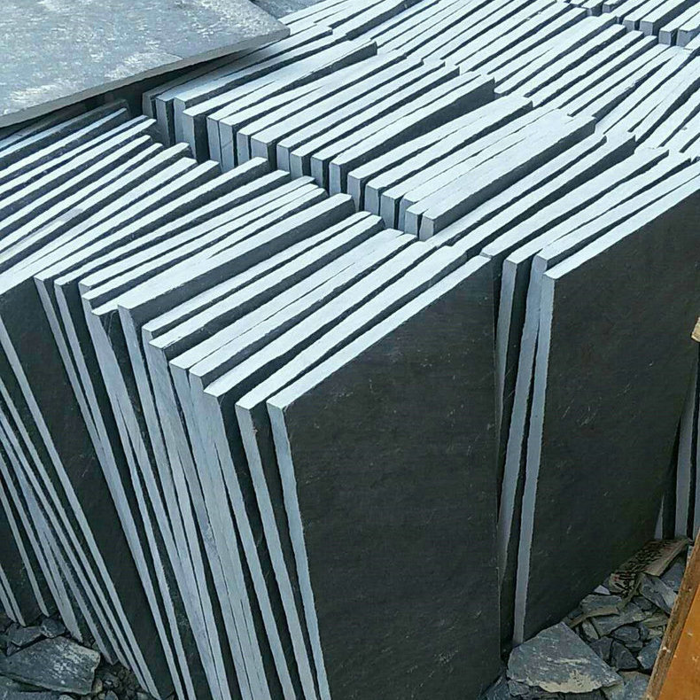 厂家批发20厚庭院青石板 文化石贴面毛面剁斧面青石板 机械拉丝板